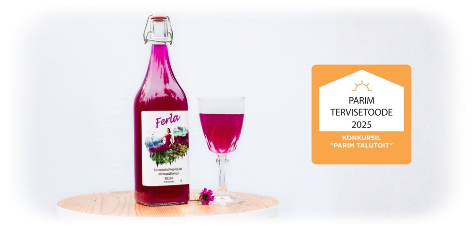 Ferla jook hapendatud parim tervisetoode võitja konkursil parim talutoit 2025 mulliga vaarika probiootiline tervis